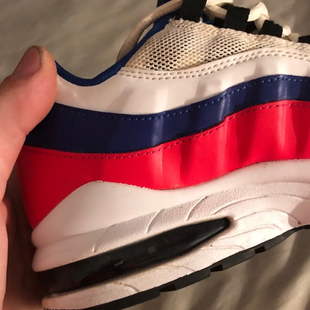 Nike Blue and White Sneakers